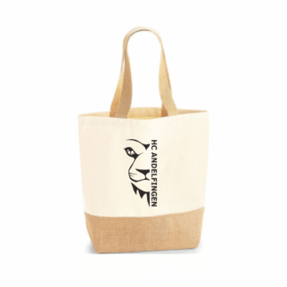 Jute Shopper mit Vereinslogo